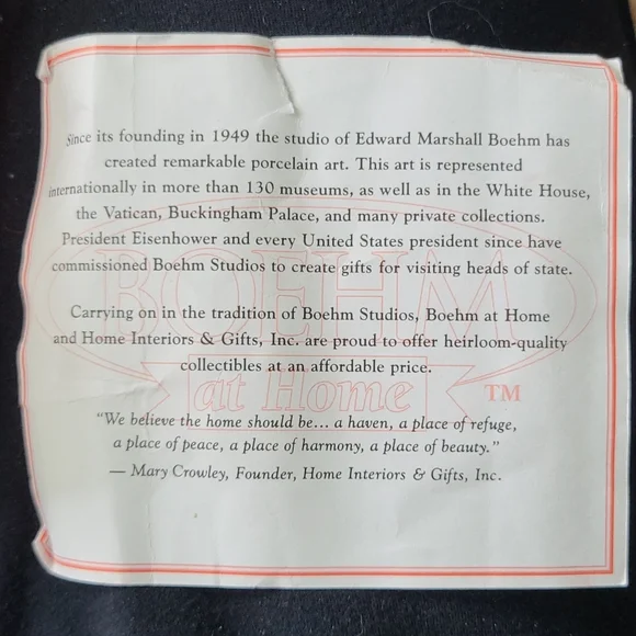 Home Interiors Victorian Christmas Box Angel Porcelain Collectible Decor Boehm - Picture 4 of 5